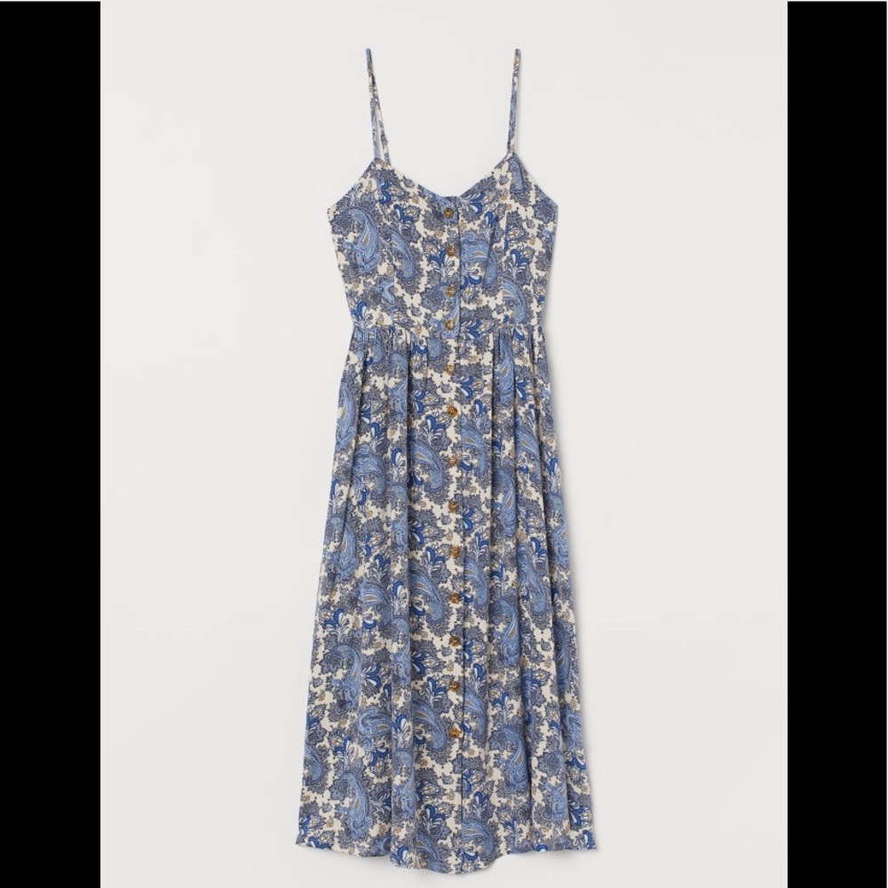 H&M Paisley Button Up Dress